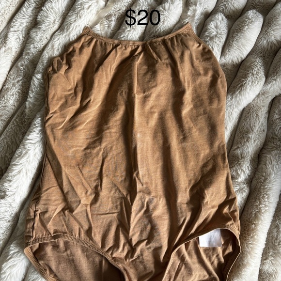 Revolution Cotton spandex body liner/ leotard with clear adjustable strapsize:MA - Picture 1 of 3